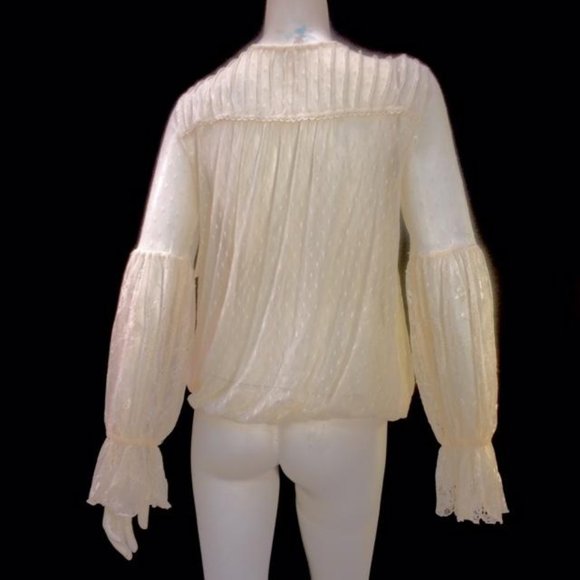 Free People Ivory Lace Top - NEW WITH TAGS - Picture 5 of 9